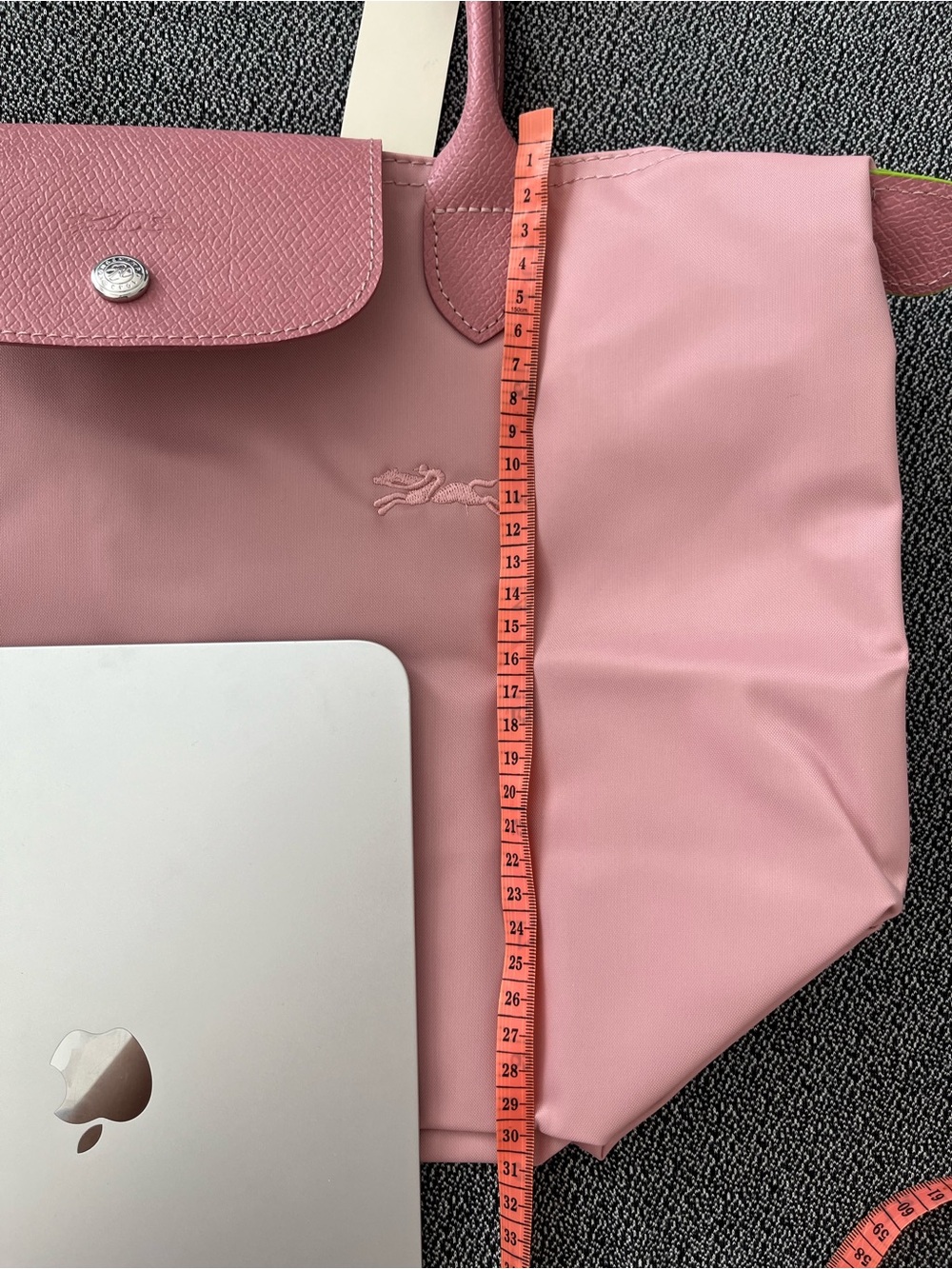 Longchamp Pink Foldable Tote with Top Flap large - Picture 3 of 8